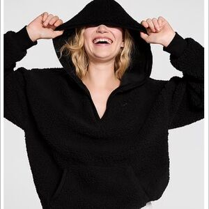 Victoria's Secret Black Fleece Hoodie